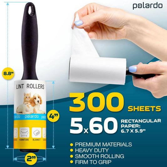 Lint Rollers for Pet Hair Sticky Remover for Couch Clothes Furniture 